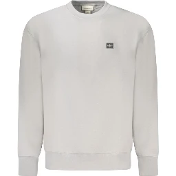 Gray Cotton Men Sweater