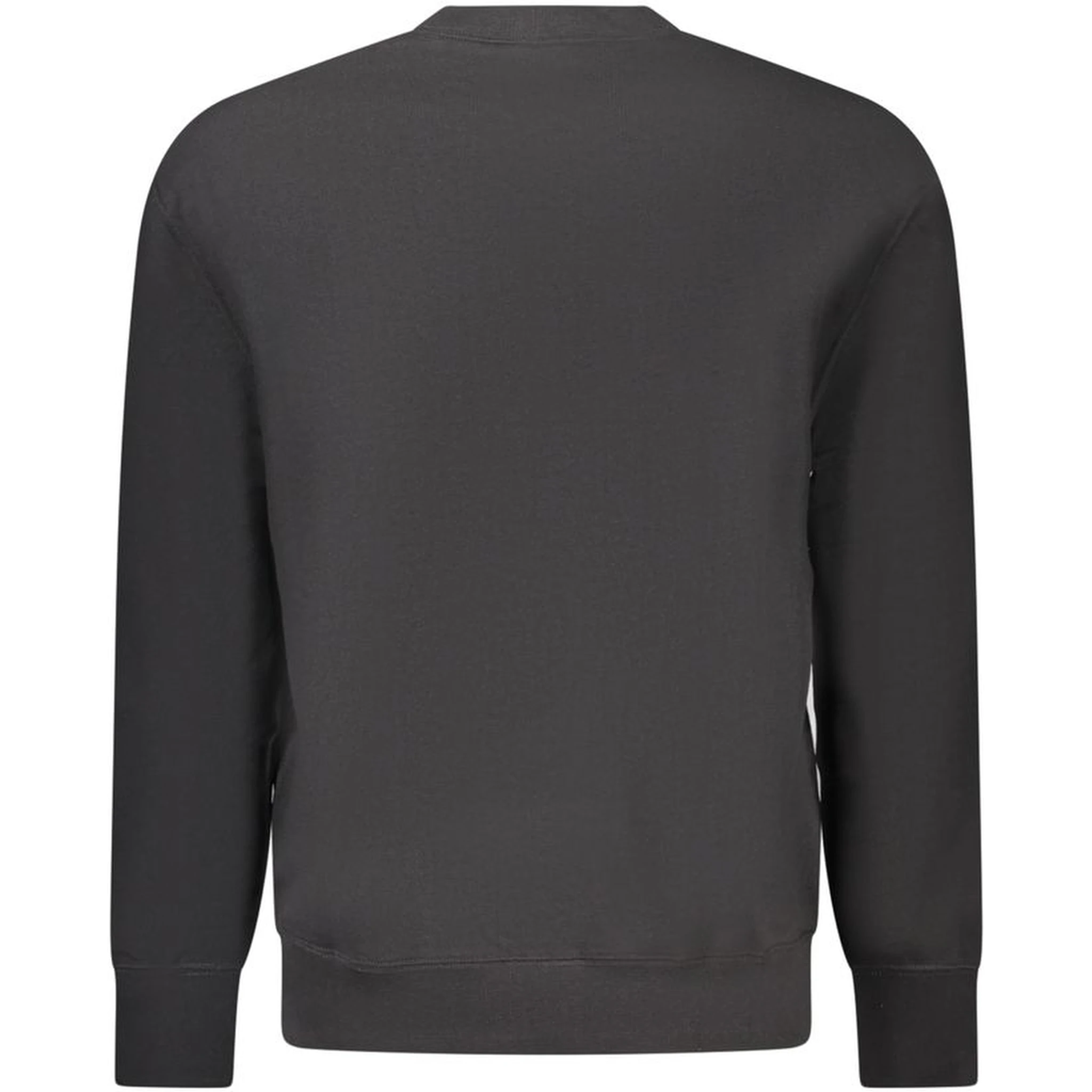 Black Cotton Men Sweater