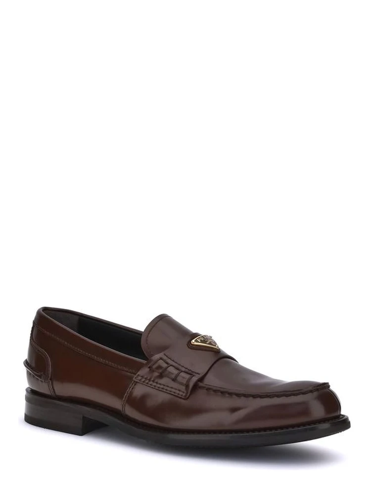 Brown Calf Leather Bos Taurus Slip-On Loafers alternative