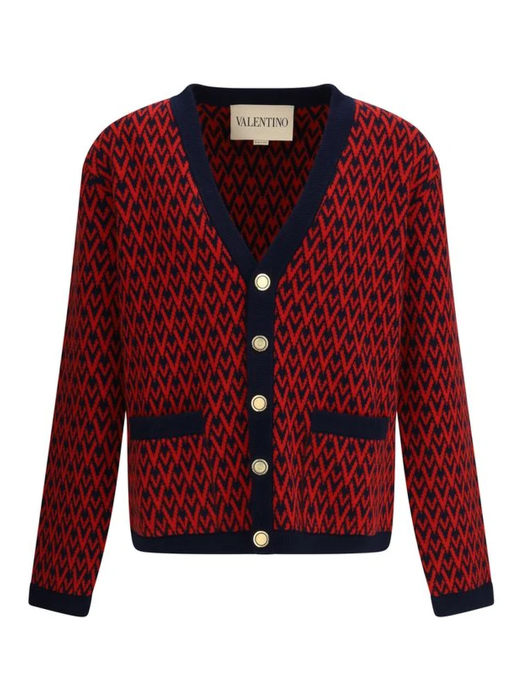 كارديجان من الصوف متعدد الألوان