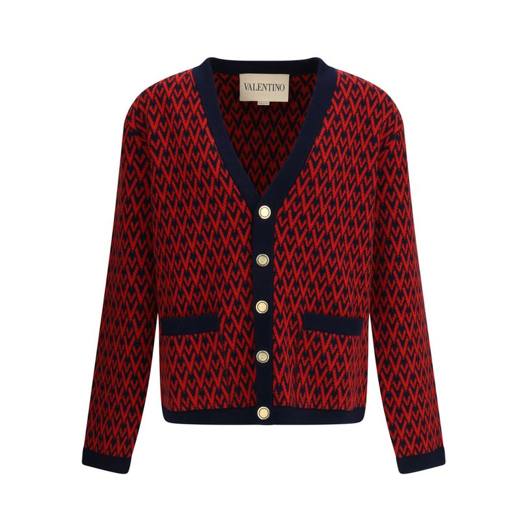 Multicolor Fleece Wool Cardigan
