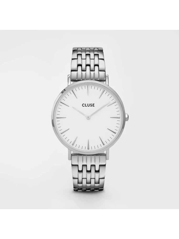 Silver Stainless Steel Dress Watch