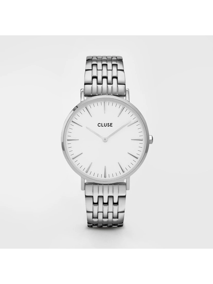 Silver Stainless Steel Dress Watch
