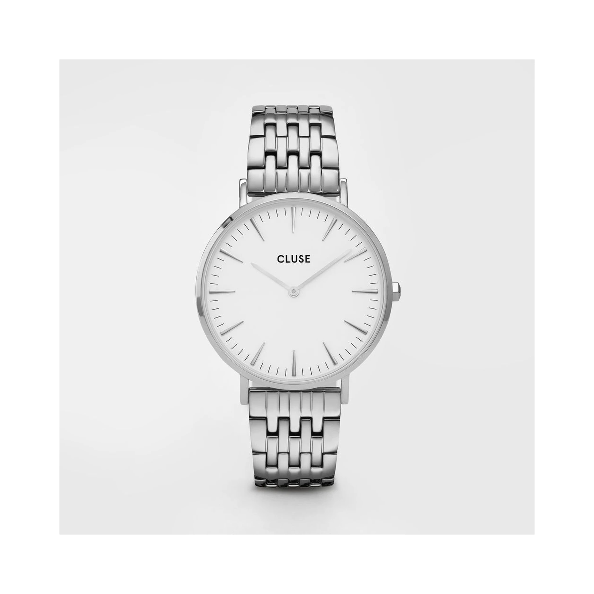 Silver Stainless Steel Dress Watch