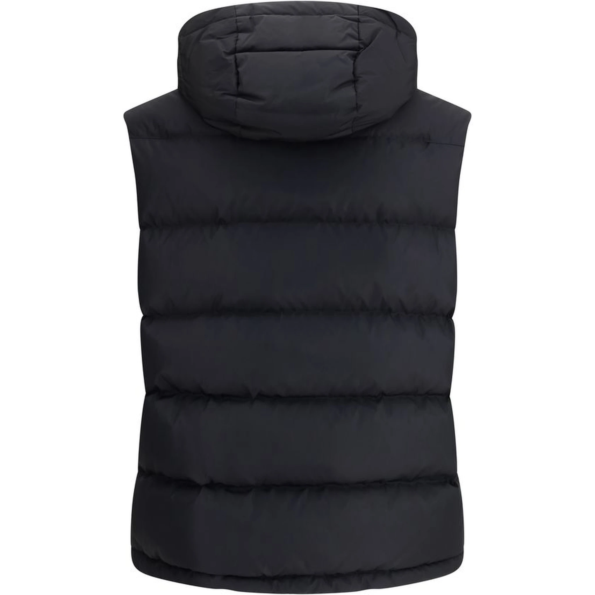 Black Goose Down Sleveless Jacket