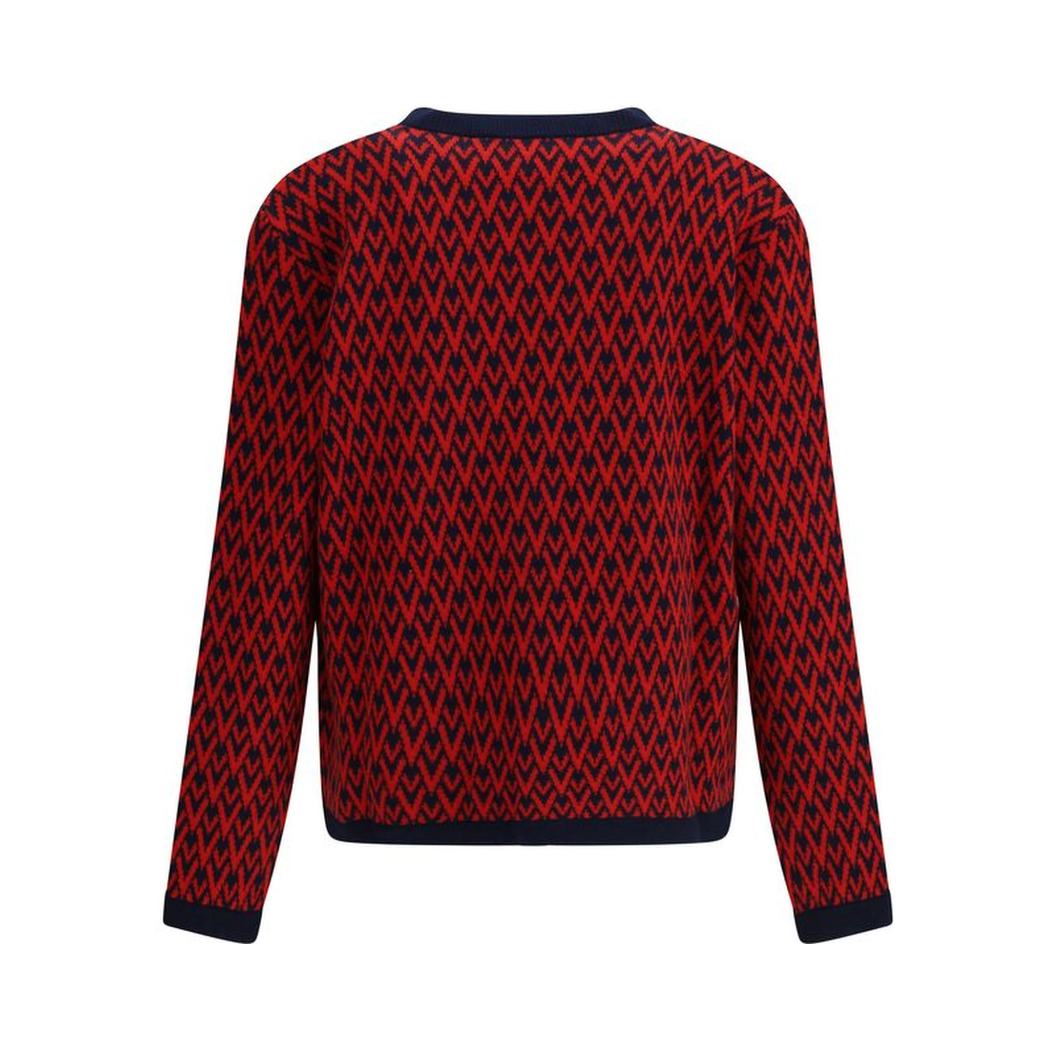 Multicolor Fleece Wool Cardigan