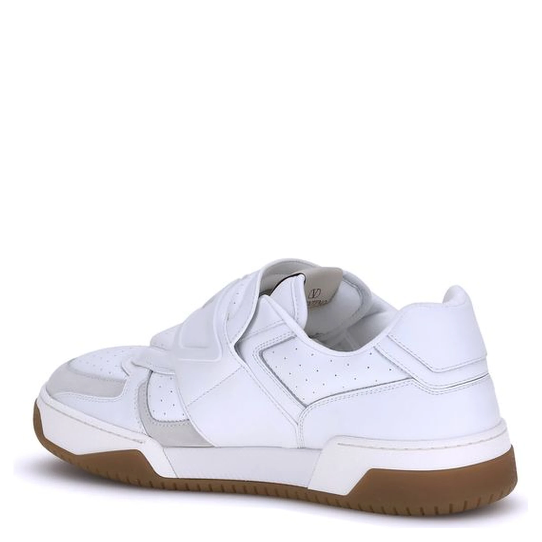 White Calf Leather Bos Taurus Athletic Sneakers