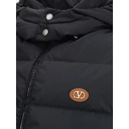 Black Goose Down Sleveless Jacket