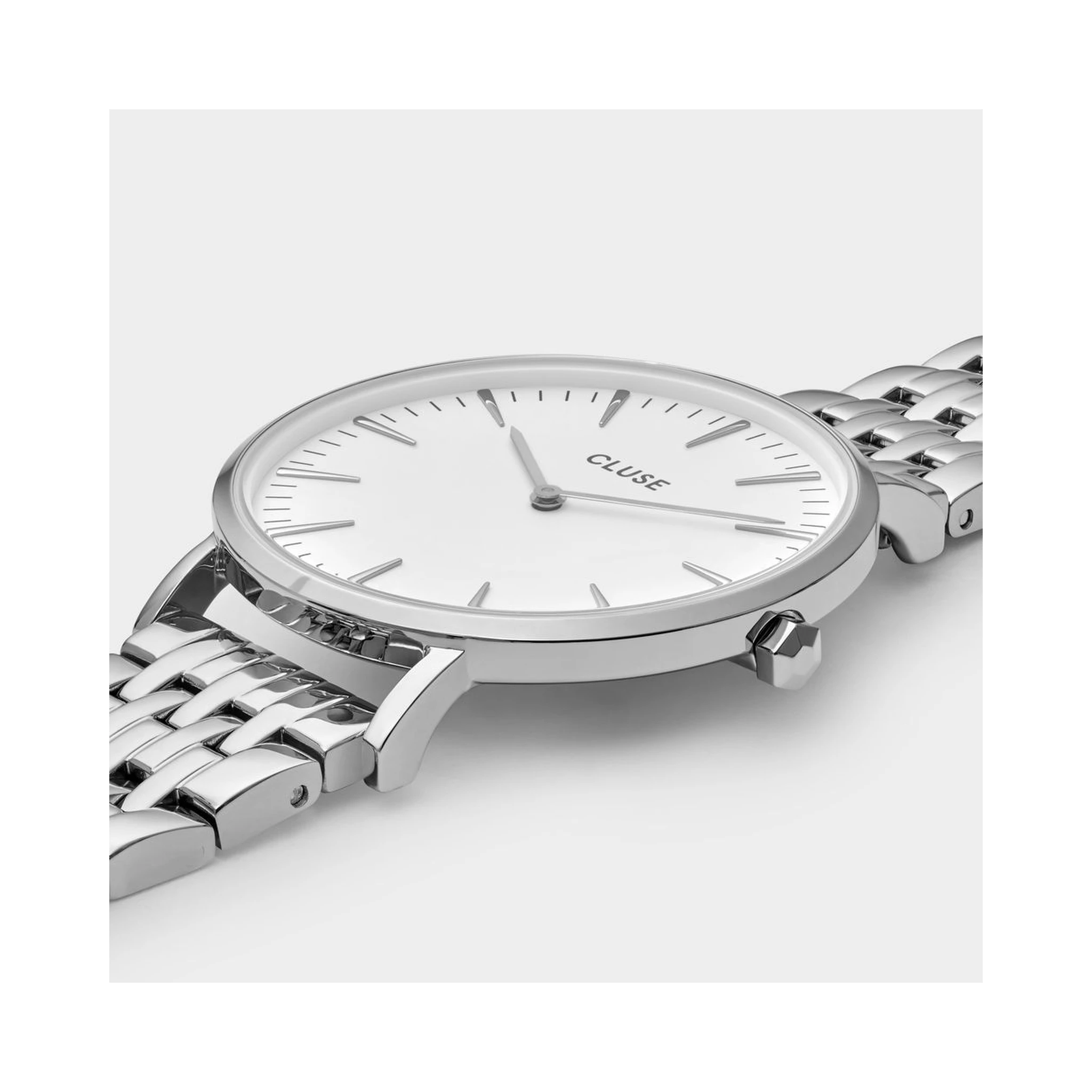 Silver Stainless Steel Dress Watch
