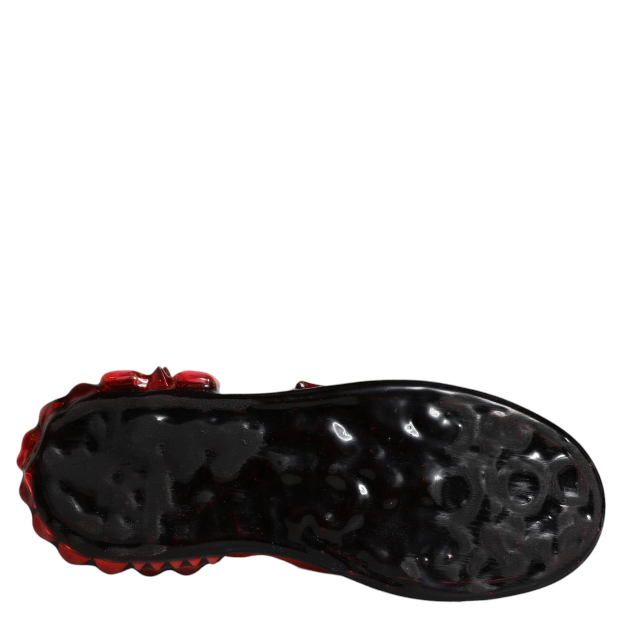 White Red Crystals Leather Portofino Sneakers Shoes