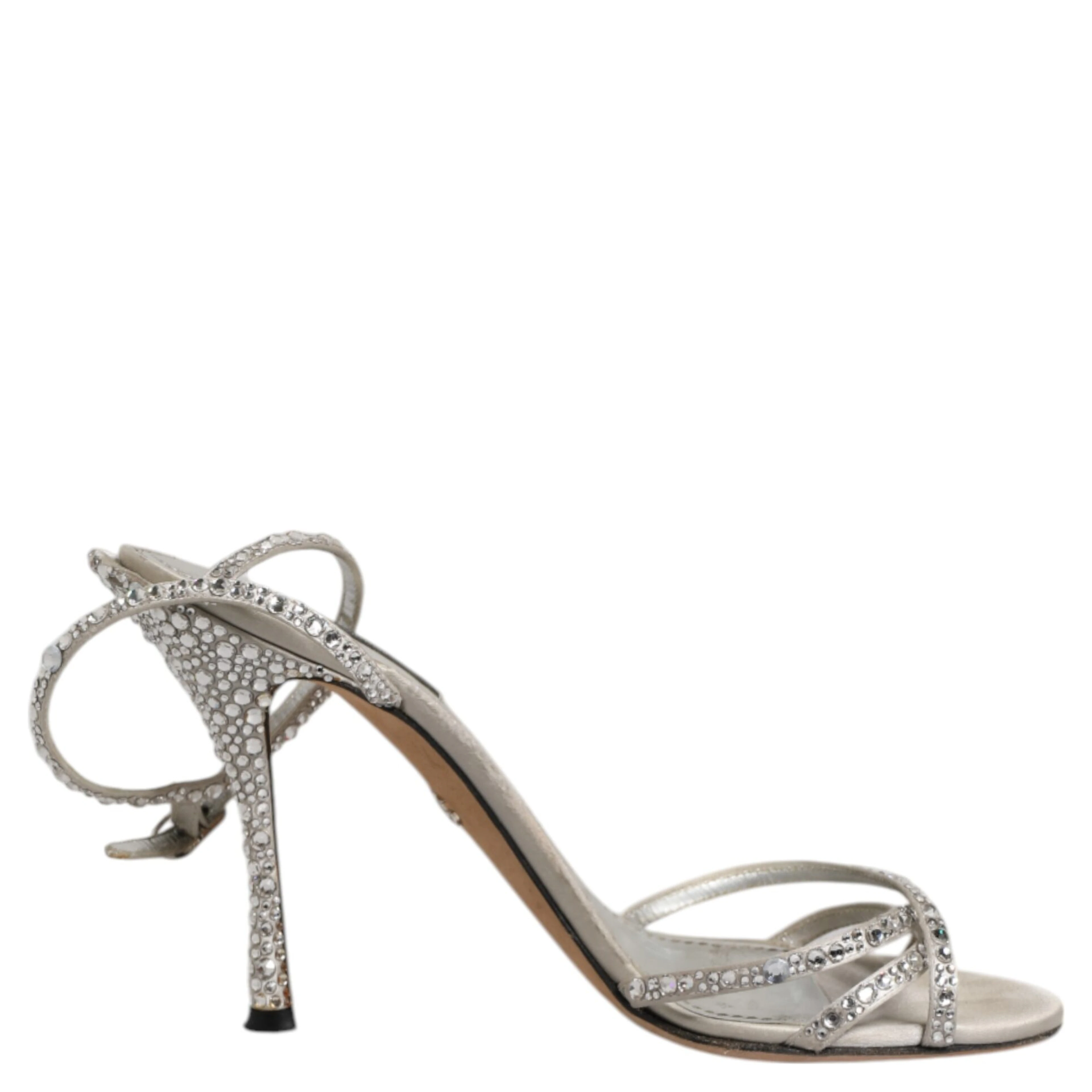Silver Strass Ankle Strap KEIRA Sandals Shoes