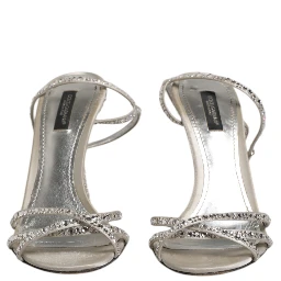 Silver Strass Ankle Strap KEIRA Sandals Shoes