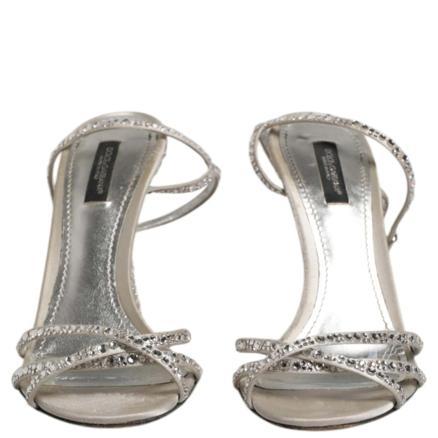 Silver Strass Ankle Strap KEIRA Sandals Shoes