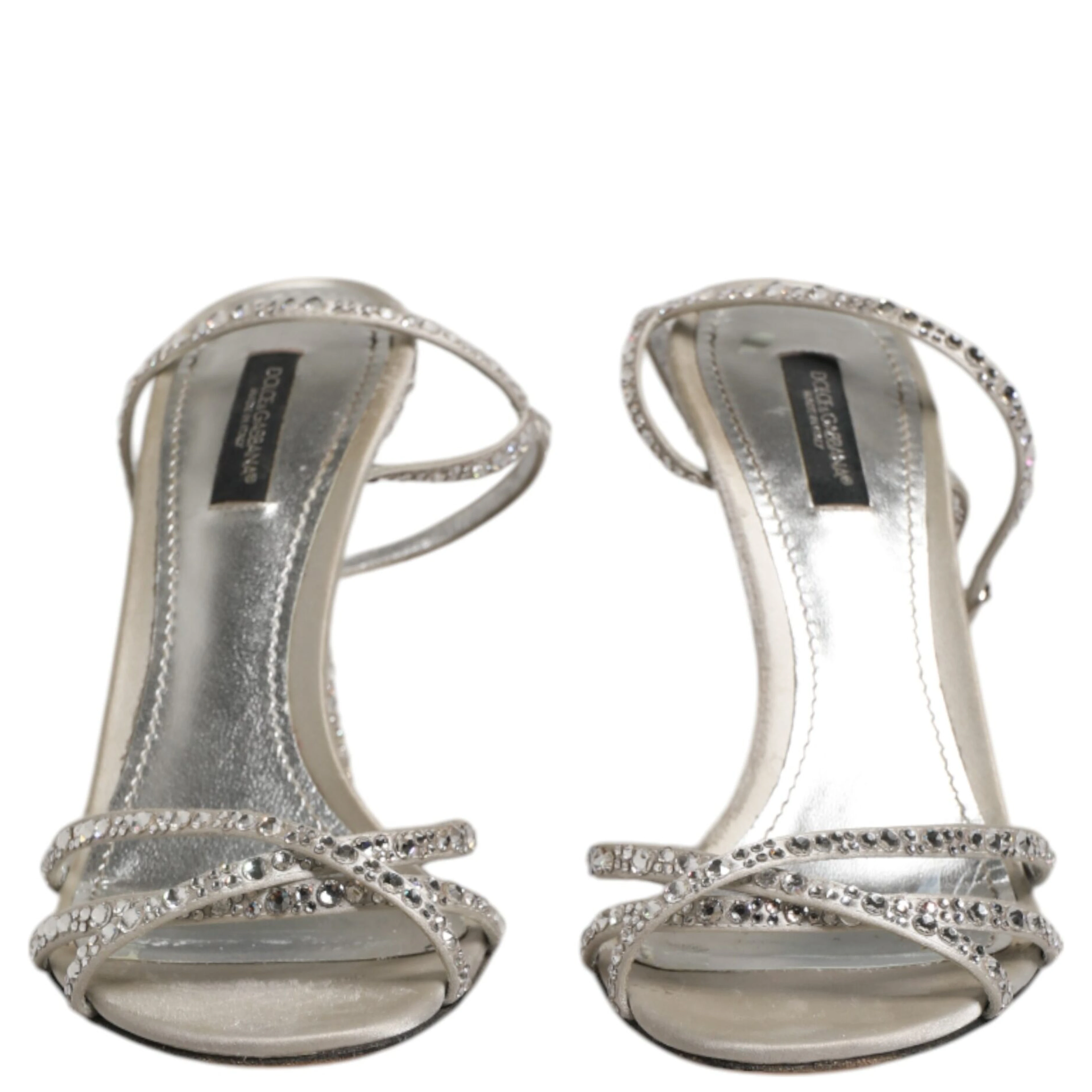 Silver Strass Ankle Strap KEIRA Sandals Shoes