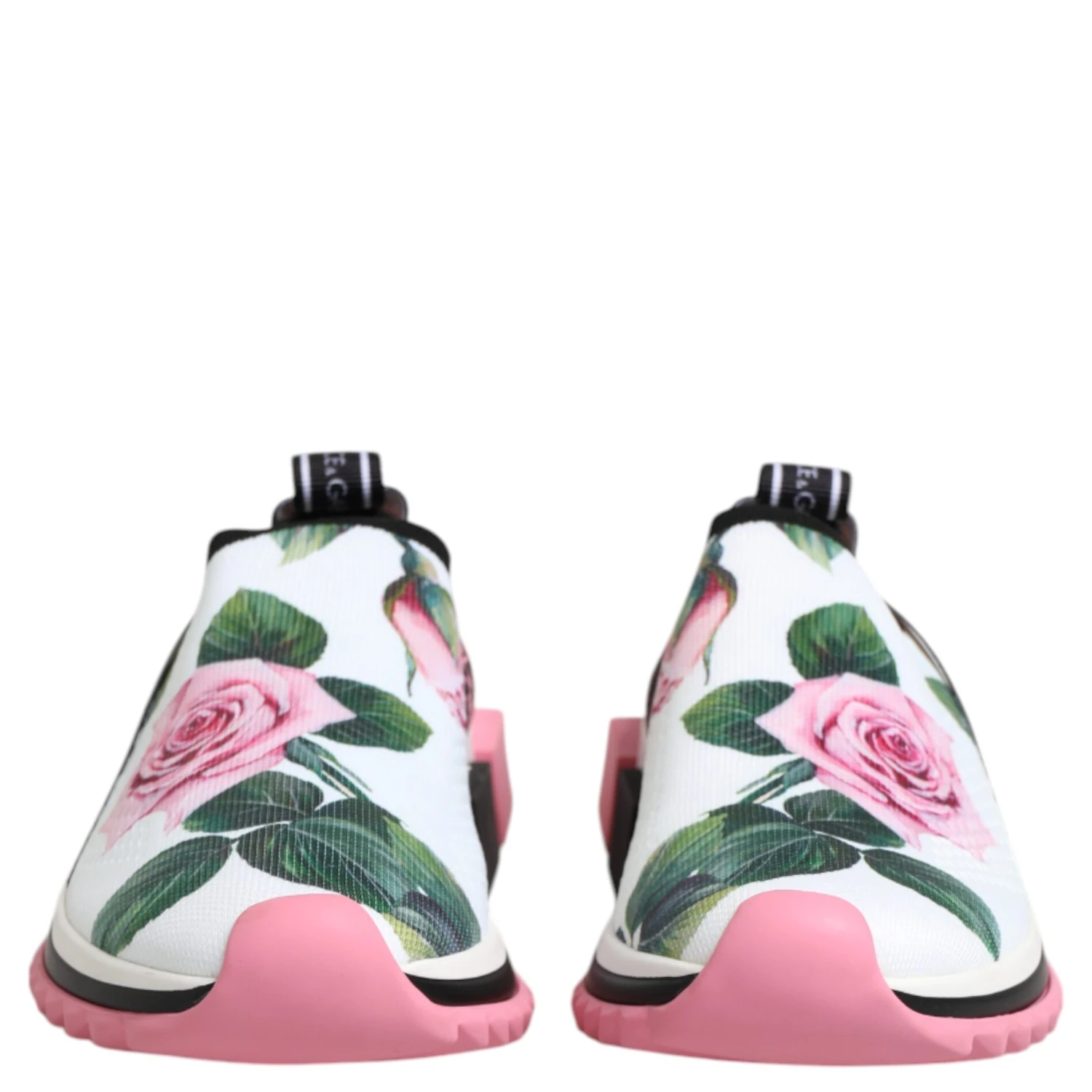 White Rose Print Sorrento Sneakers Shoes