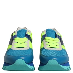 Multicolor Leather Low Top Men Sneakers Shoes