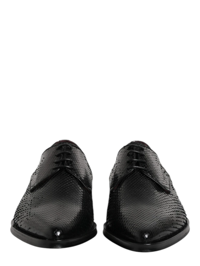 Black Leather Lace Up Dress Men Derby Shoes