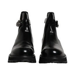 Black Belted DG Logo Men Chelsea Boots Shoes