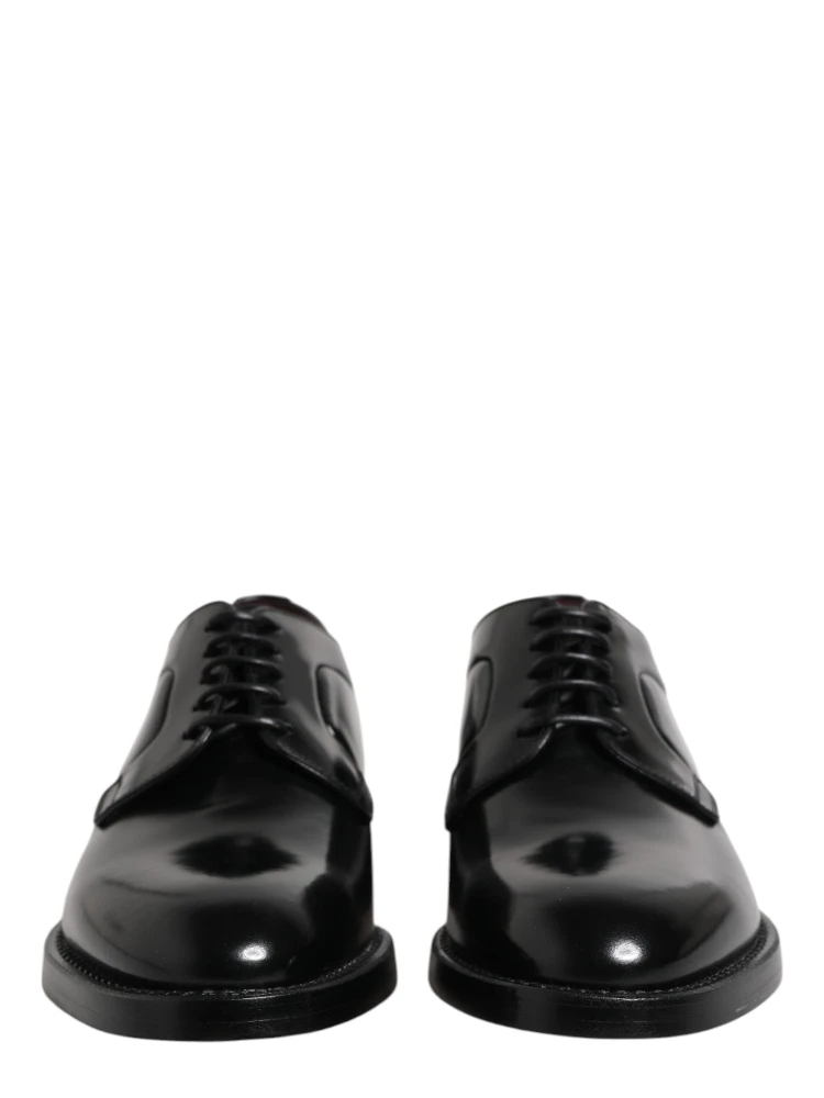 Black Calf Leather Lace Up Dress Derby Shoes alternative