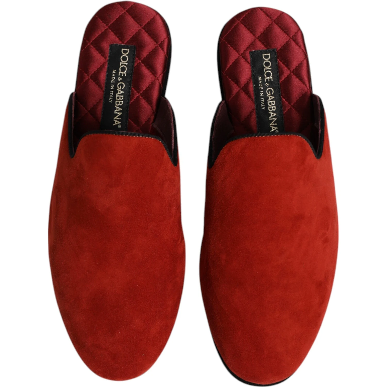 Orange Suede Slides Flat Slipper Shoes