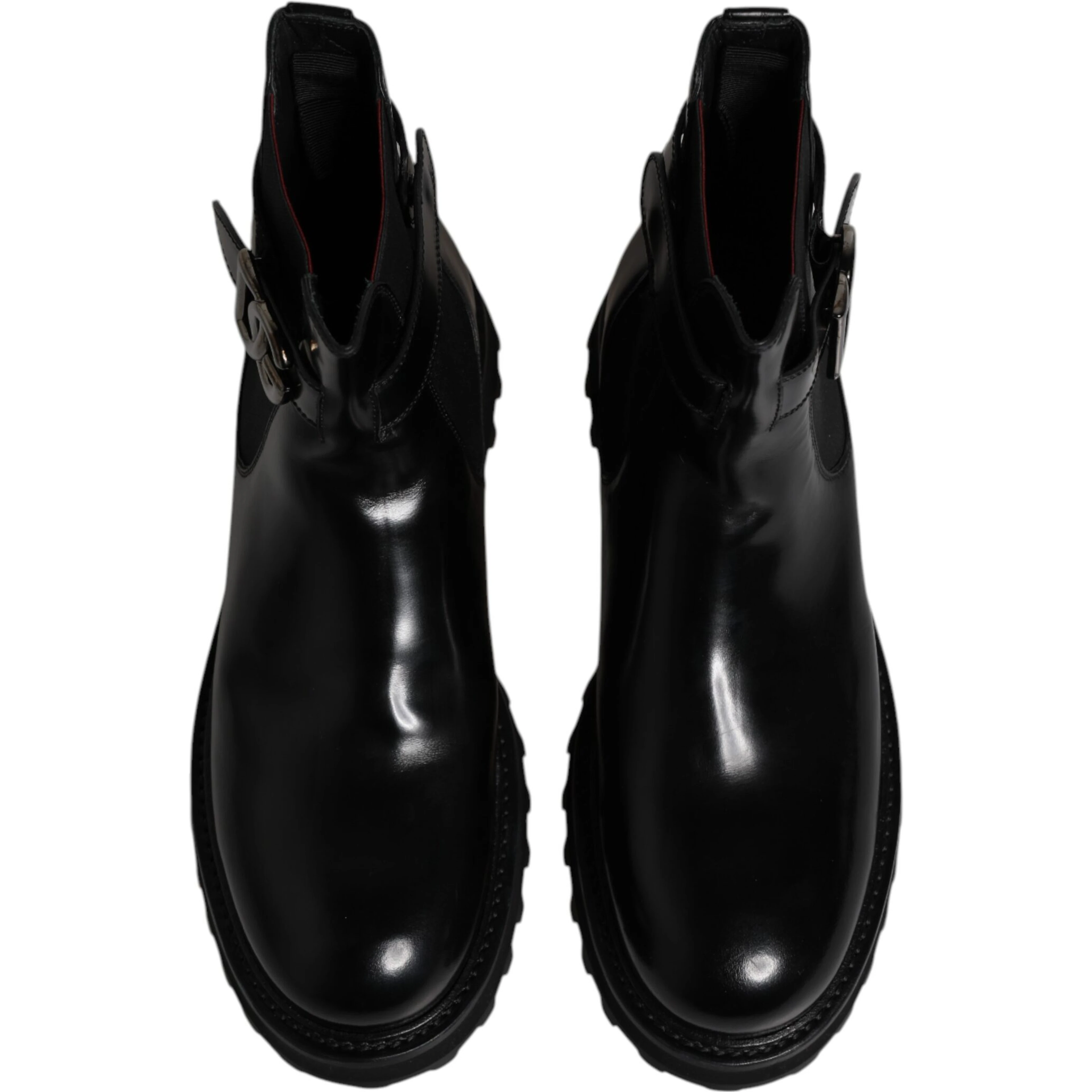 Black Belted DG Logo Men Chelsea Boots Shoes