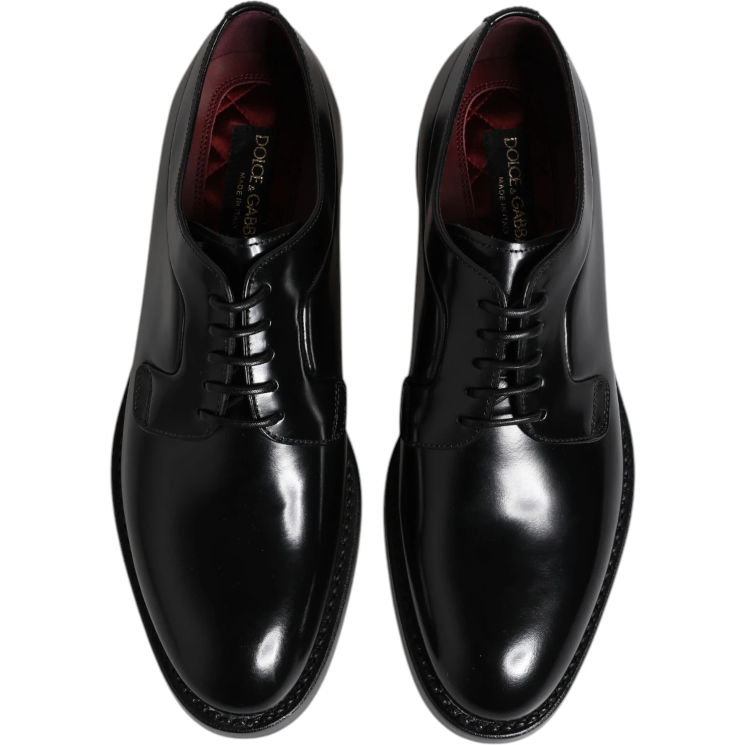 Black Calf Leather Lace Up Dress Derby Shoes