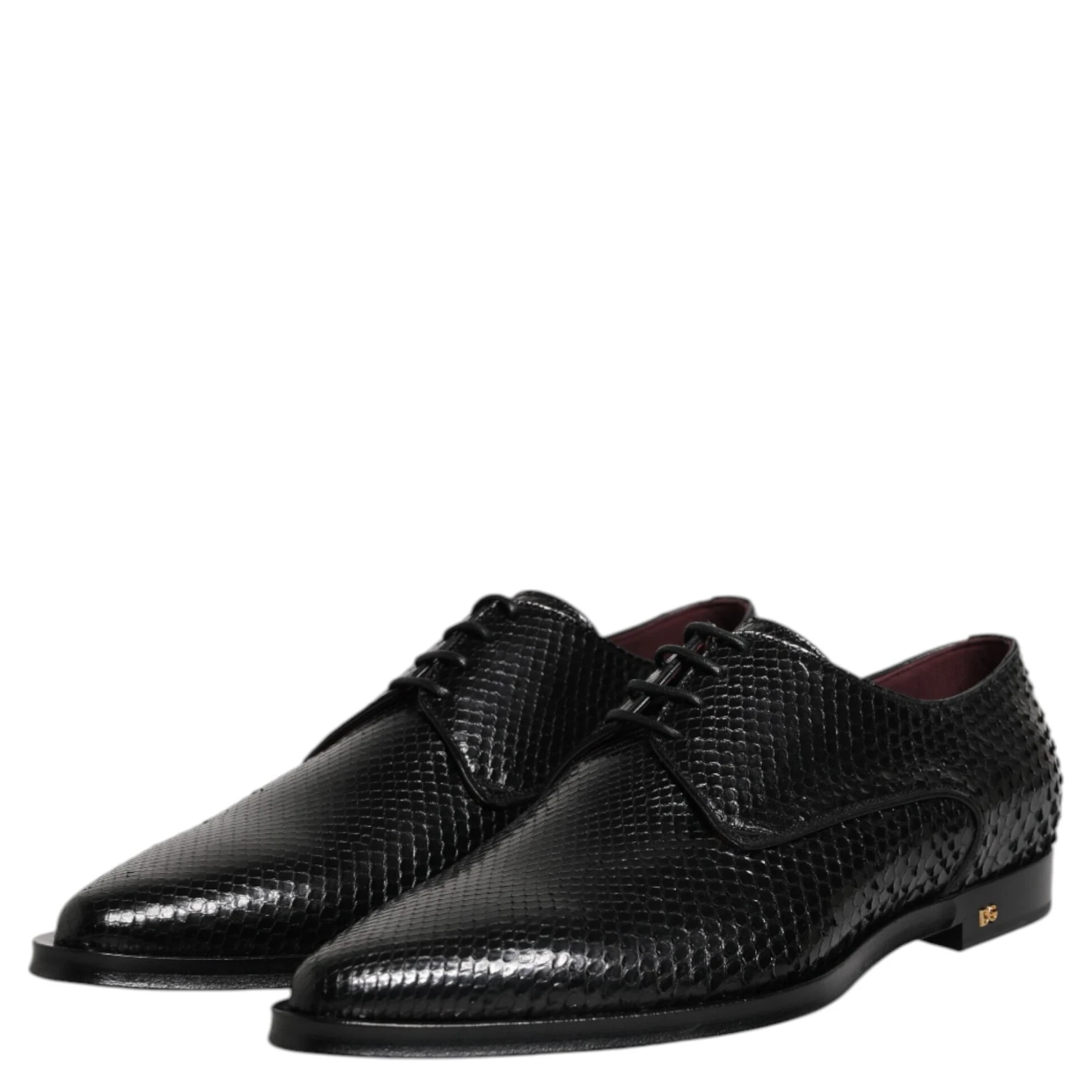 Black Leather Lace Up Dress Men Derby Shoes