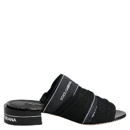 Black Slides Slip On Sandals Shoes