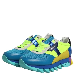 Multicolor Leather Low Top Men Sneakers Shoes