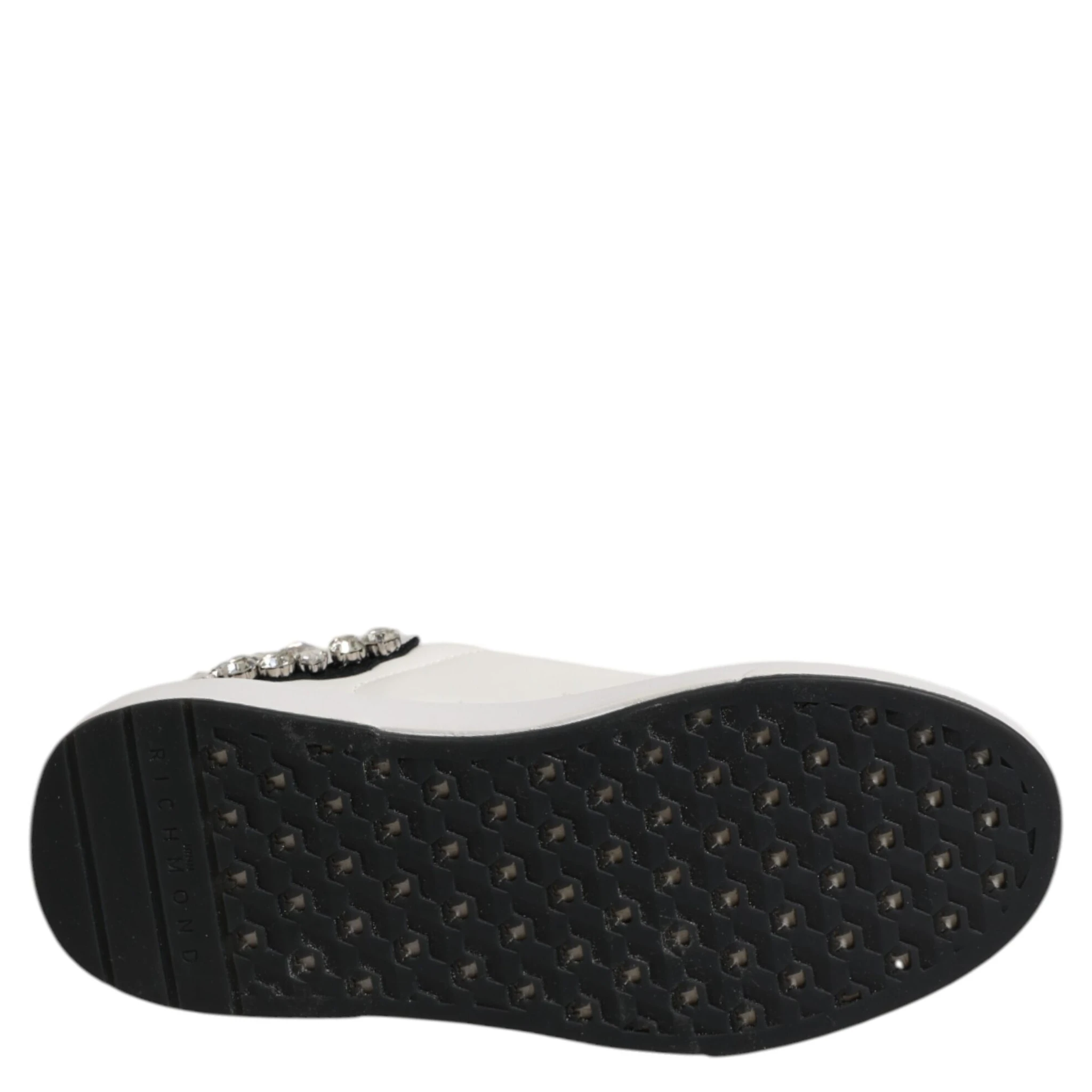 White Rhinestone Embellished Sneakers Shoes