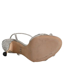 Silver Strass Ankle Strap KEIRA Sandals Shoes