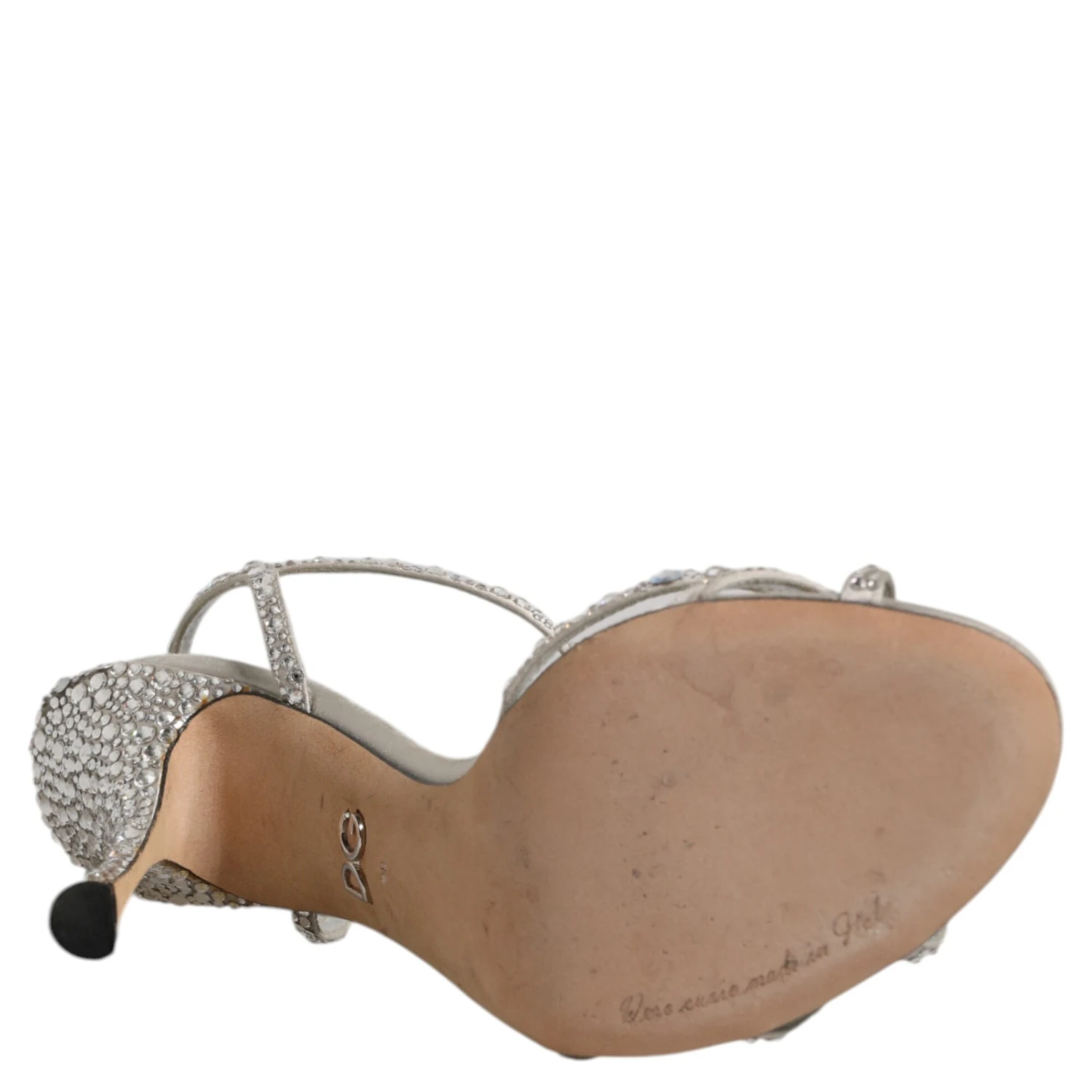 Silver Strass Ankle Strap KEIRA Sandals Shoes