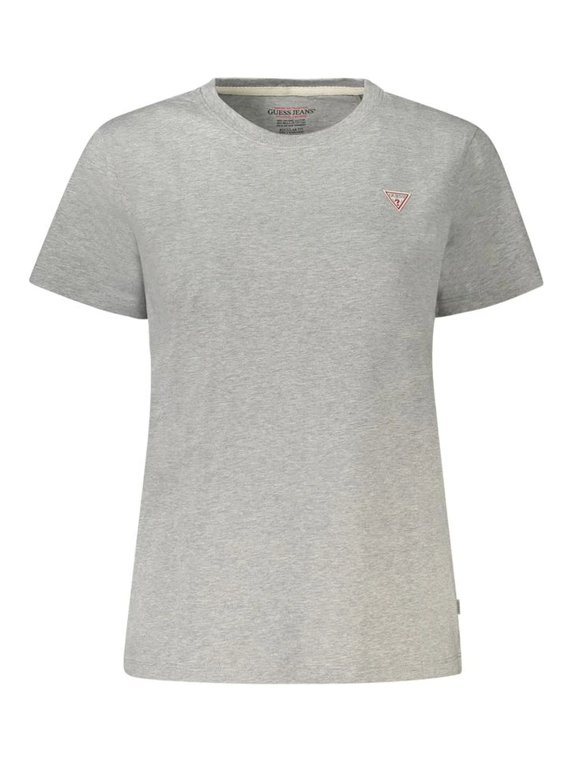 Gray Cotton Women T-Shirt