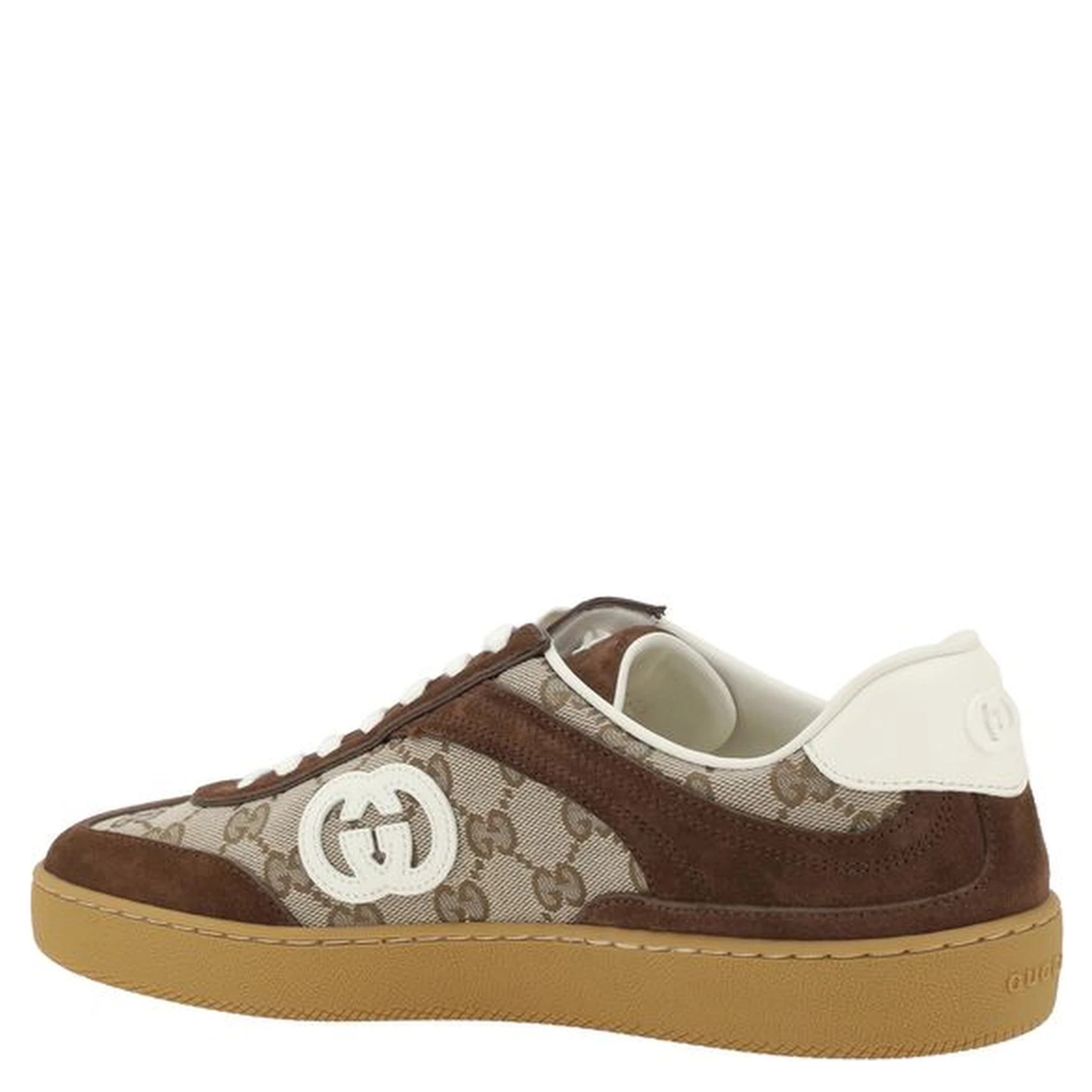 حذاء رياضي منخفض من جلد العجل البني من بوس توروس