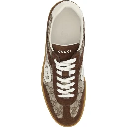 حذاء رياضي منخفض من جلد العجل البني من بوس توروس