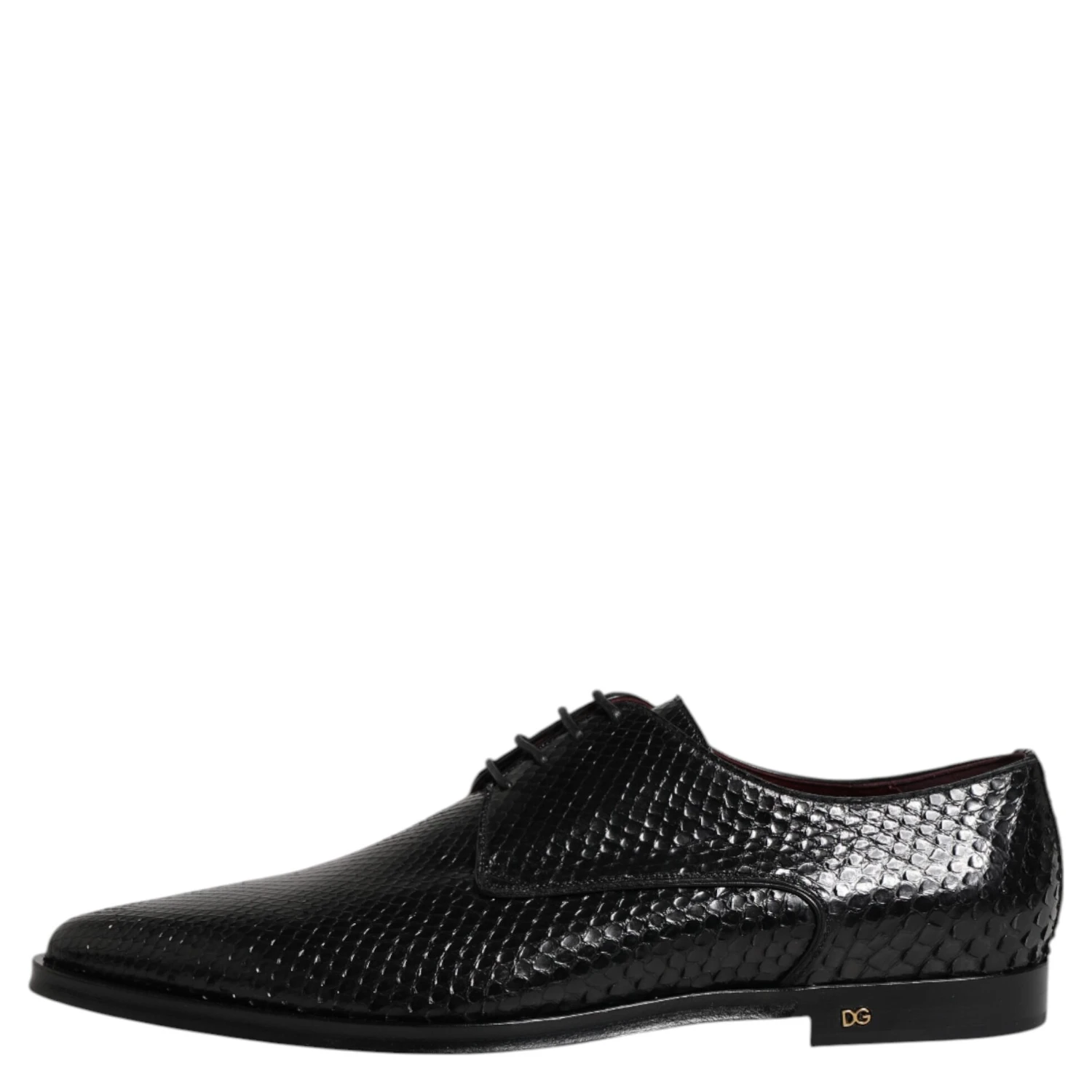 Black Leather Lace Up Dress Men Derby Shoes