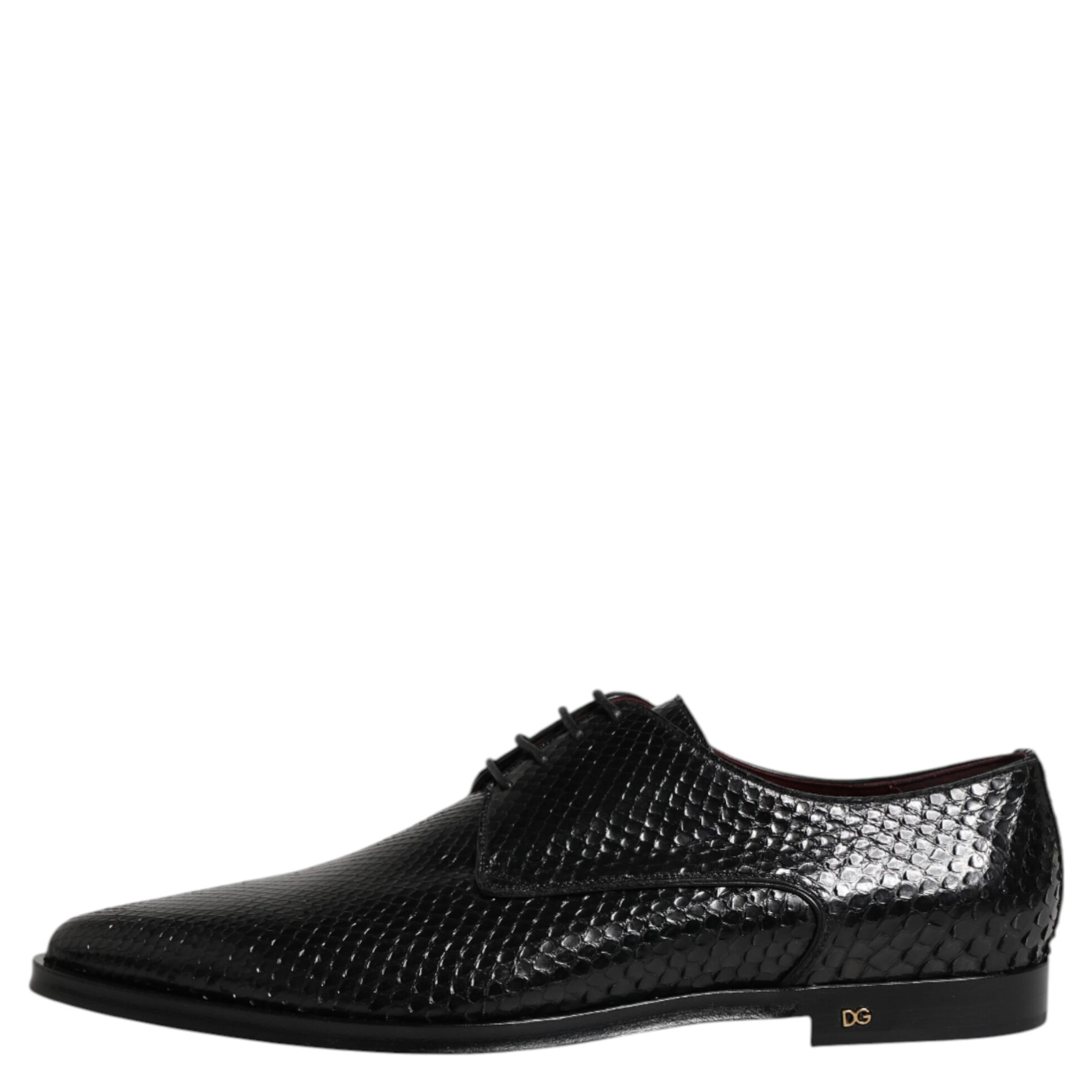 Black Leather Lace Up Dress Men Derby Shoes