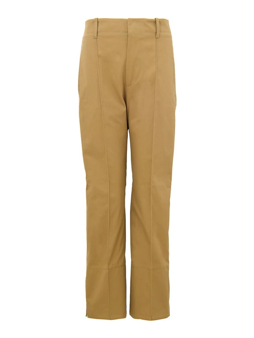 Beige Cotton Pant