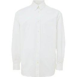 قميص أبيض من القطن