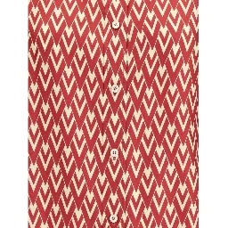 Red Silk Pattern Shirt