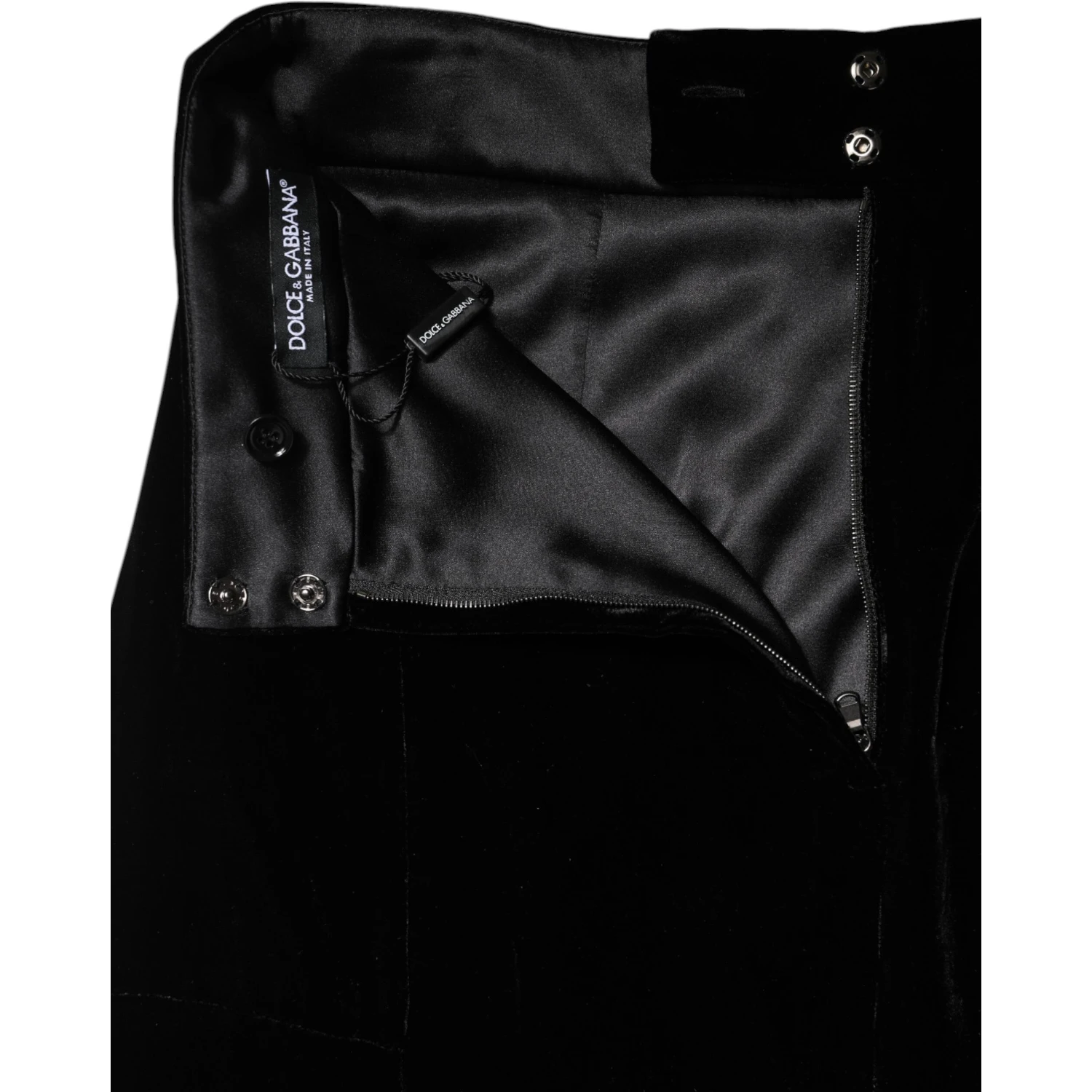 Black High Waist Fit Flared Midi Skirt