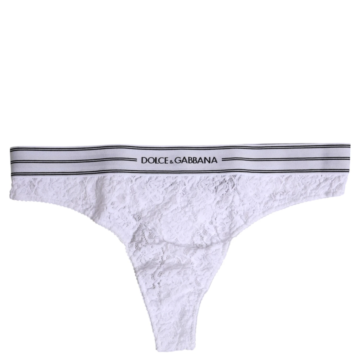 White Nylon Floral Lace Bottom Panty Underwear