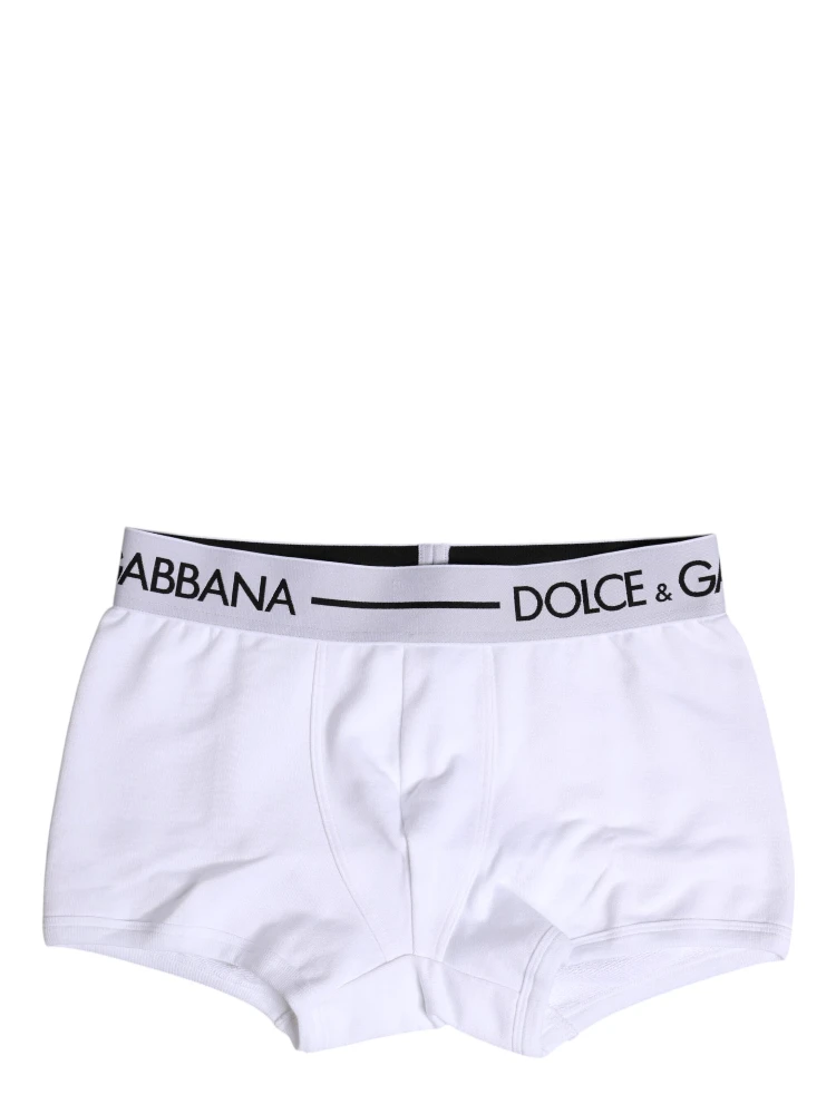 White Cotton Stretch Regular Boxer Underwear