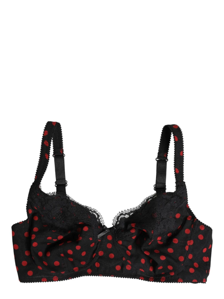 Black Red Polka Dot Underwired Balconette Underwear alternative