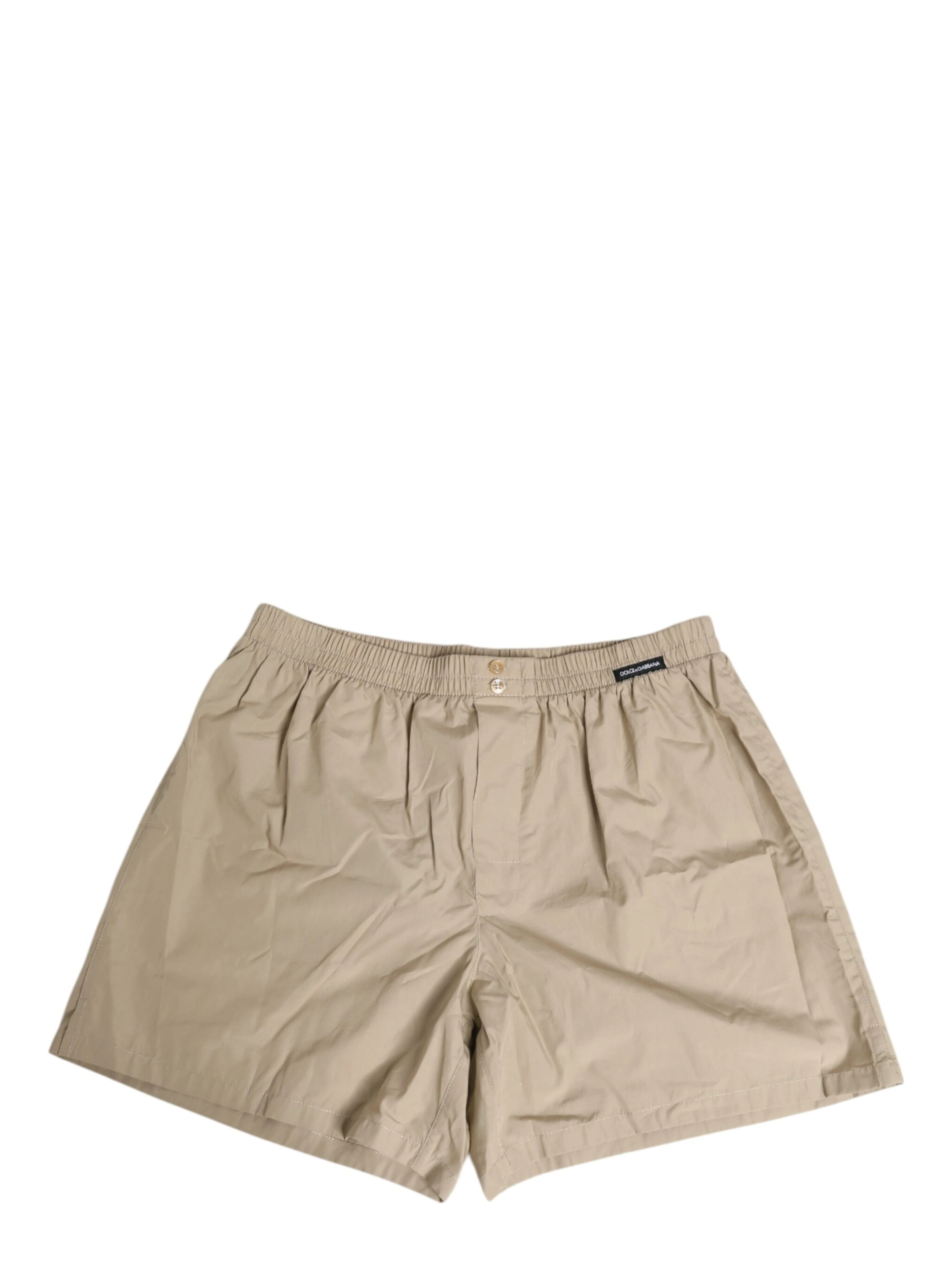 Beige Cotton Regular Boxer Shorts Underwear