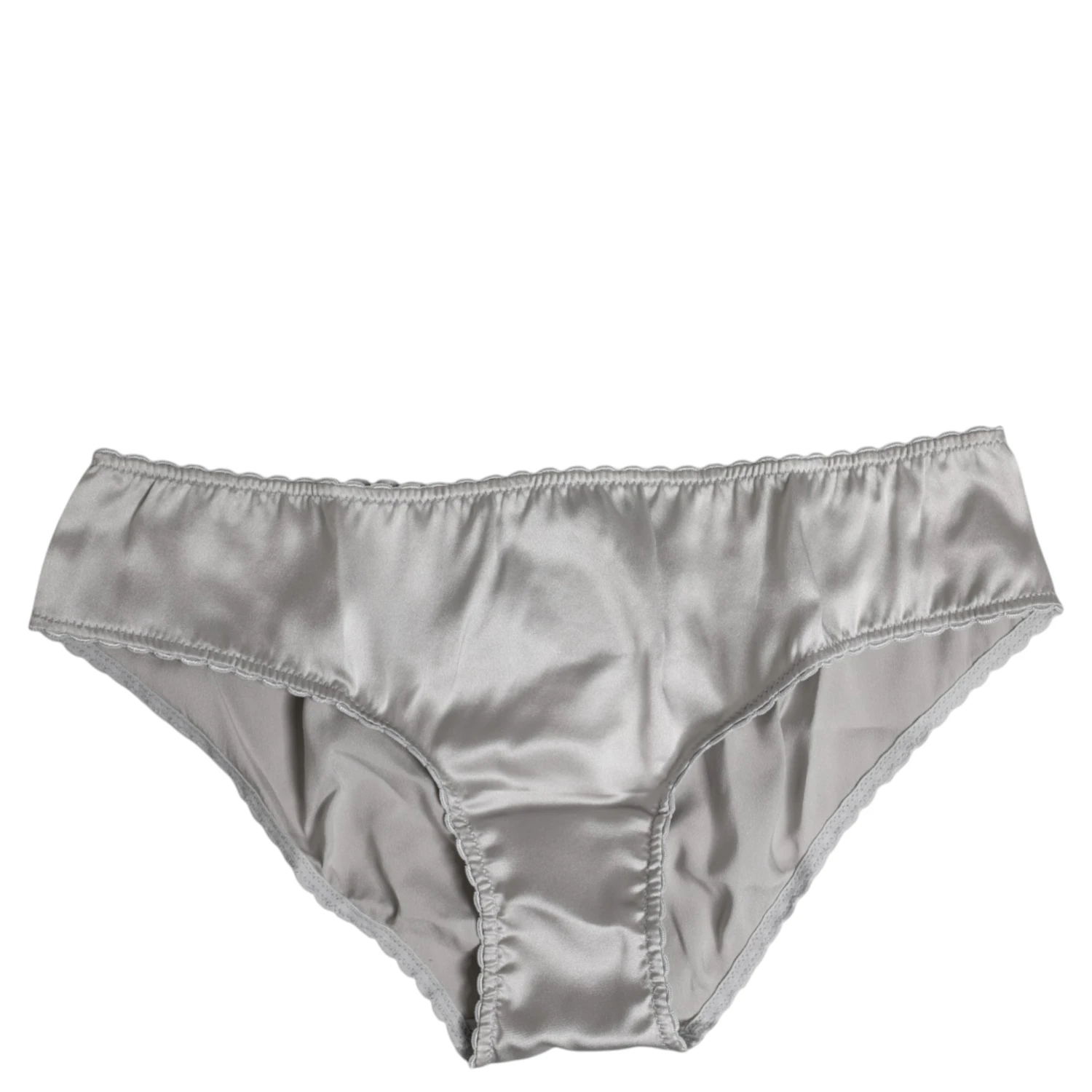 Gray Silk Stretch Bottom Low Waist Panty Underwear