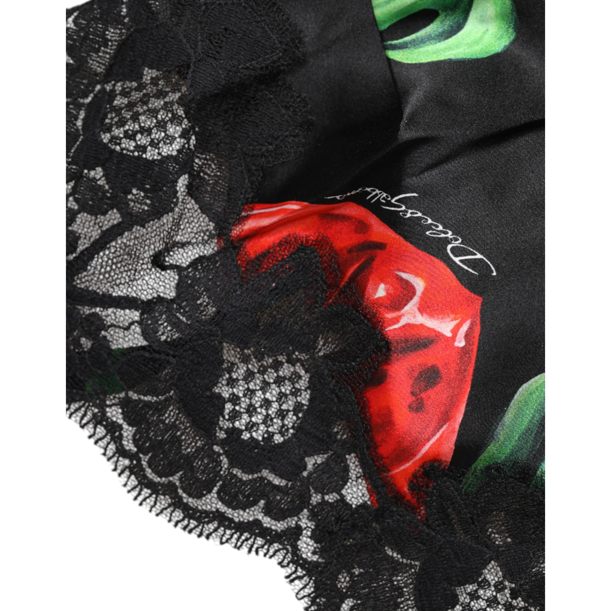 Multicolor Floral Silk Tank Lingerie Underwear