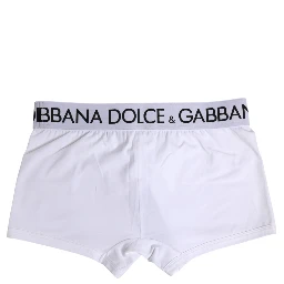 White Cotton Stretch Regular Boxer Underwear