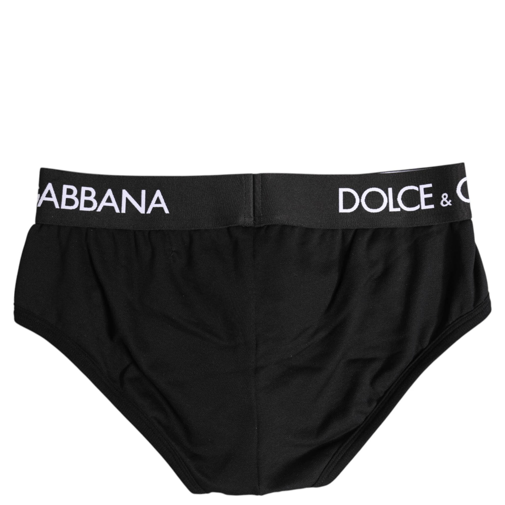 Black Cotton Stretch Regular Brief Underwear