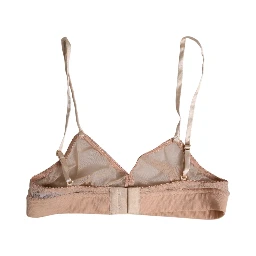 Powder Pink Nylon DG Logo Non Wire Bra Underwear